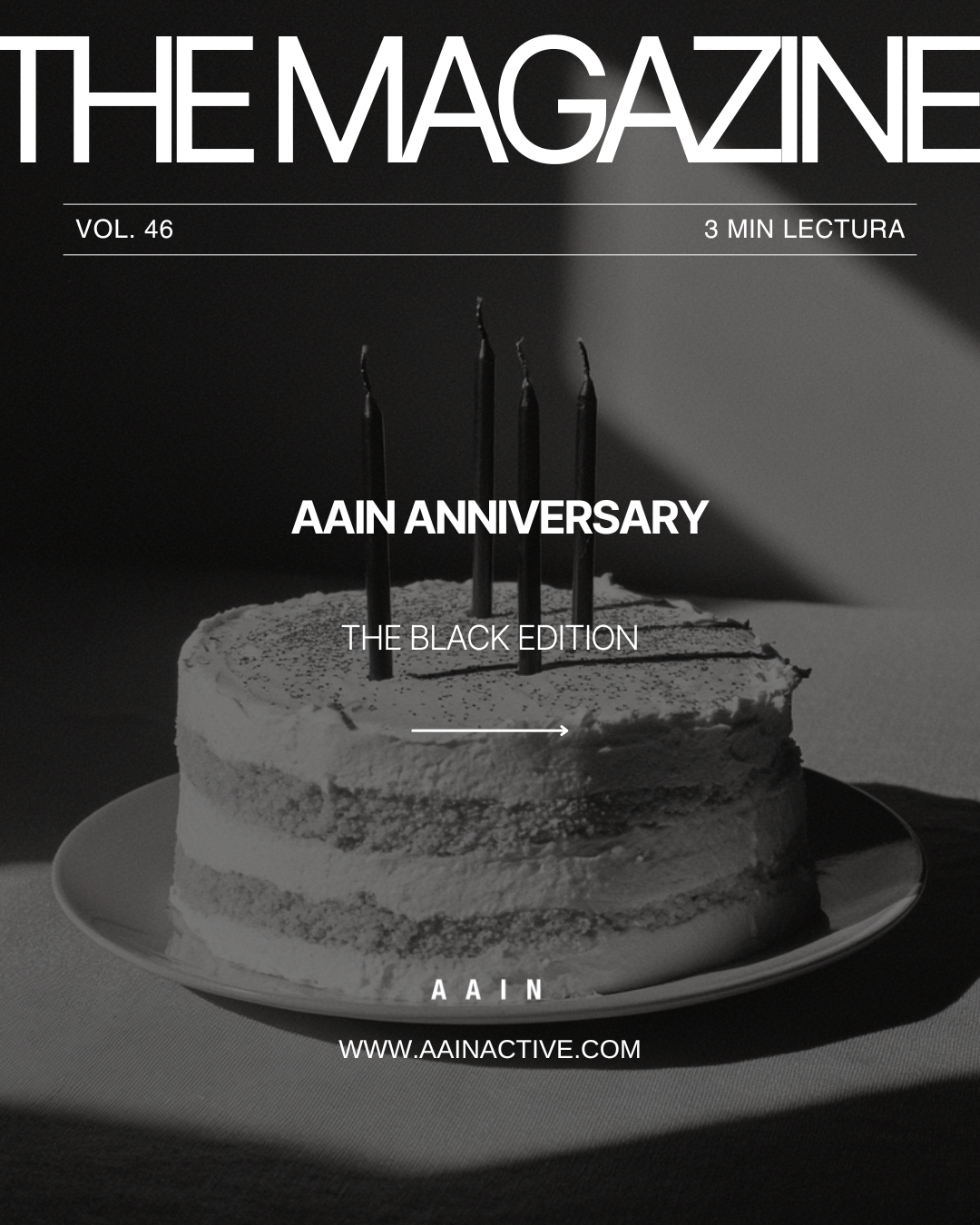 AAIN ANNIVERSARY: THE BLACK EDITION 🖤 La belleza de empezar de nuevo, tantas veces como haga falta!